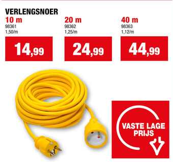 Hubo VERLENGSNOER 10 m aanbieding