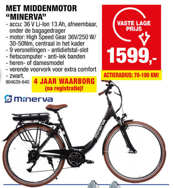 Hubo MET MIDDENMOTOR "MINERVA" aanbieding
