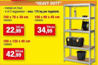 Hubo HEAVY DUTY 150 x 70 x 30 cm aanbieding