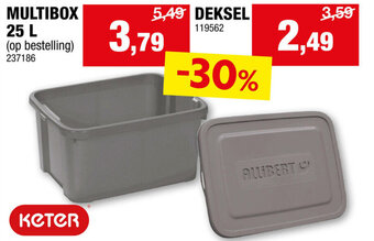 Hubo MULTIBOX 25 L aanbieding