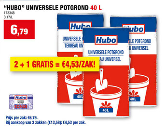 Hubo UNIVERSELE POTGROND 40 L aanbieding