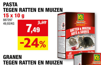 Hubo PASTA TEGEN RATTEN EN MUIZEN aanbieding