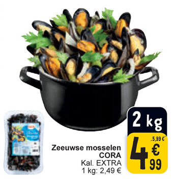 Cora Zeeuwse mosselen aanbieding