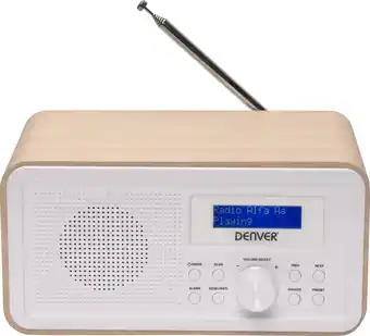 Bol.com Denver dab radio - dab30 - lightwood aanbieding