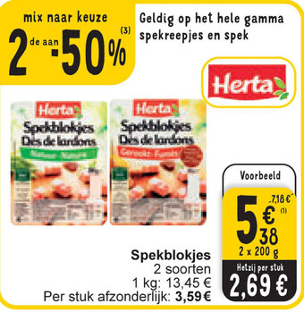 Cora Spekblokjes aanbieding