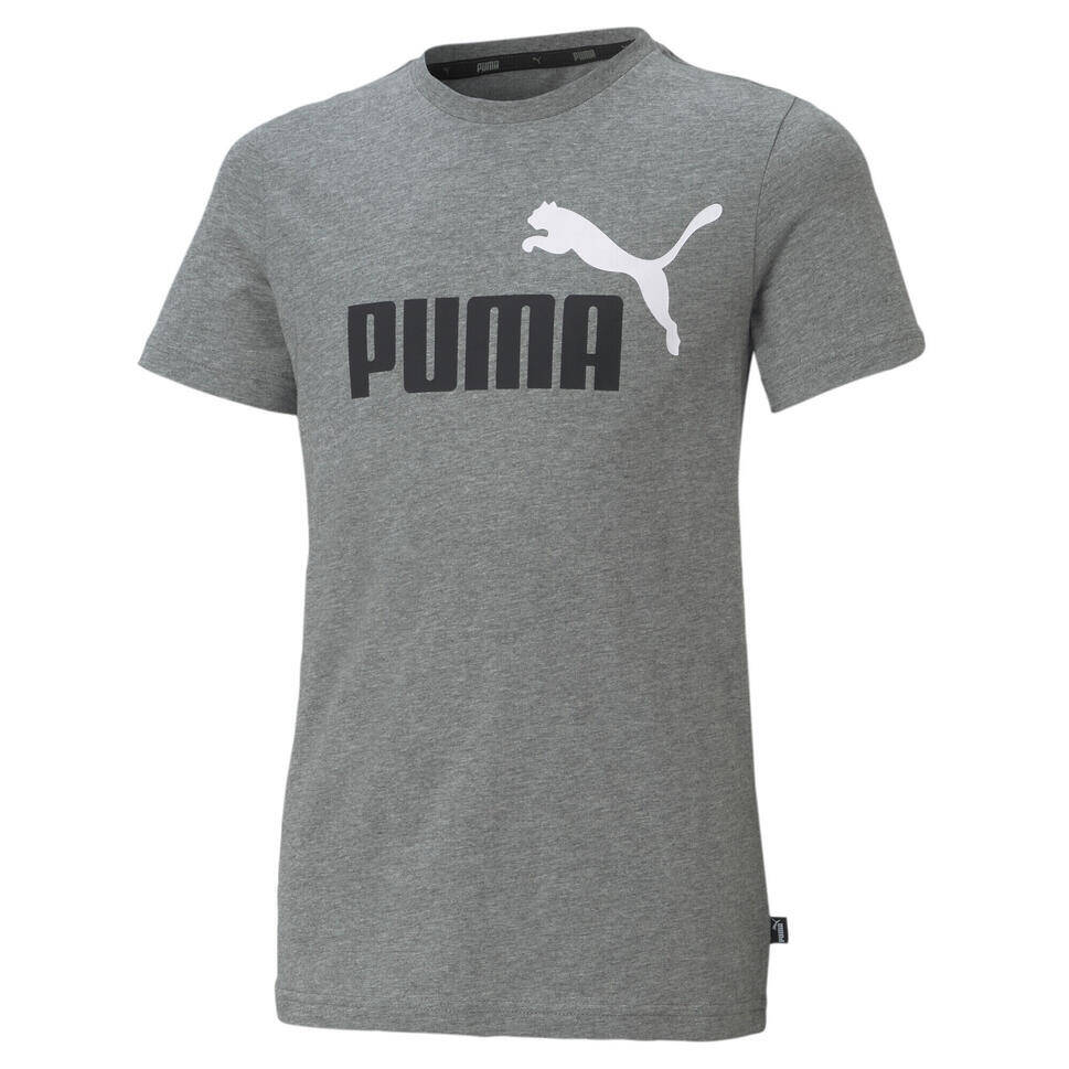 Decathlon Essentials+ t-shirt met tweekleurig logo voor jongeren puma aanbieding