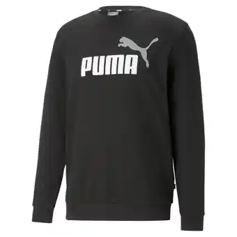 Decathlon Essentials+ two-tone big logo sweater met ronde hals voor heren puma aanbieding