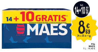 Cora MAES Pils 24 x 25cl + lg. aanbieding