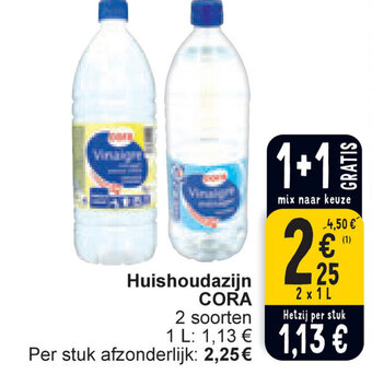 Cora Huishoudazijn CORA 2 x 1L aanbieding