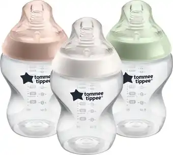 Bol.com Tommee tippee closer to nature -babyflessen - langzaam strom - borstachtige speen - anti-koelik, 260 ml, pak van 3 aanbieding