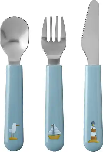 Mepal - mio kinderbestek set 3-delig - mes, vork en lepel - sailors bay