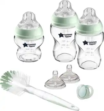 Bol.com Tommee tippee closer to nature - glazen flessen starterpakket voor pasgeboren baby's - tepelspenen met anti-koliek ventiel - aanbieding