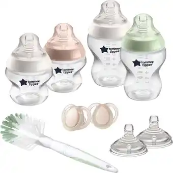Bol.com Tommee tippee closer to nature - flessen starterpakket voor pasgeboren baby's - tepelspenen met anti-koliek ventiel - gemengd aanbieding