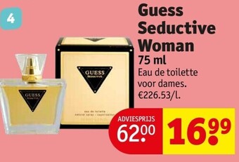 Kruidvat Guess seductive woman 75 ml aanbieding