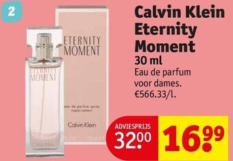 Kruidvat Calvin klein eternity moment 30 ml aanbieding