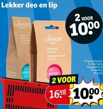 Kruidvat Lekker deo en lip aanbieding