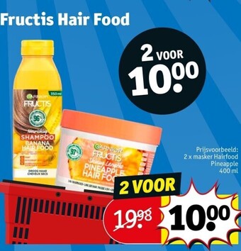 Kruidvat Fructis hair food aanbieding