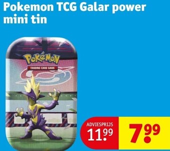 Kruidvat Pokemon tcg galar power mini tin aanbieding