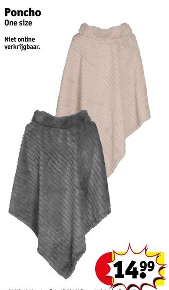 Kruidvat Poncho aanbieding