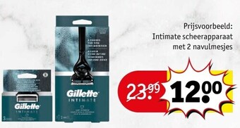 Intimate scheerapparaat met 2 navulmesjes