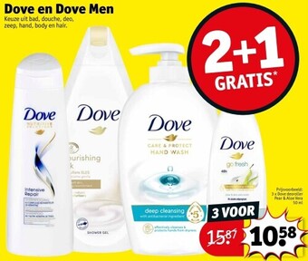 Kruidvat Dove en dove men aanbieding