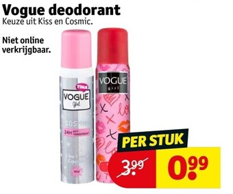Kruidvat Vogue deodorant aanbieding