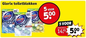 Kruidvat Glorix toiletblokken aanbieding