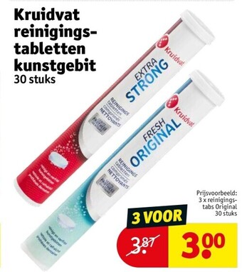 Kruidvat Kruidvat reinigingstabletten kunstgebit aanbieding