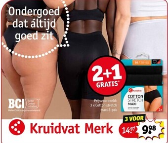 Kruidvat Cotton stretch maxi 2-pak aanbieding