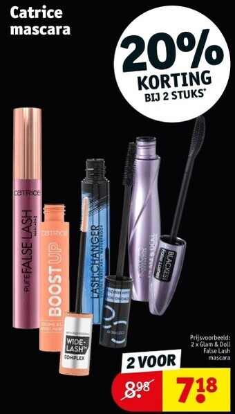 Kruidvat Catrice mascara aanbieding