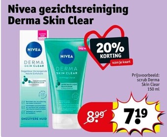 Kruidvat Nivea gezichtsreiniging derma skin clear aanbieding