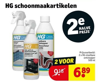 Hg schoonmaakartikelen