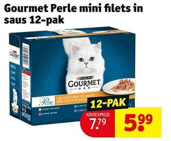 Kruidvat Gourmet perle mini filets in saus 12-pak aanbieding