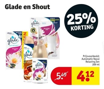 Kruidvat Glade en shout aanbieding