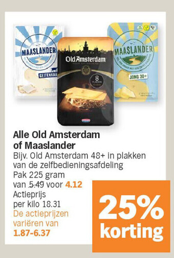 Albert Heijn Alle old amsterdam of maaslander aanbieding