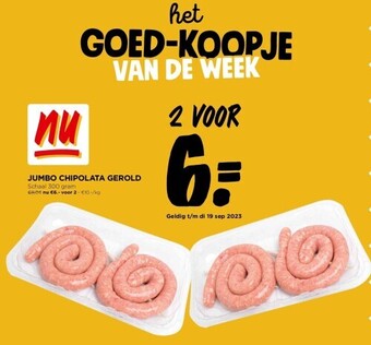 Jumbo Jumbo chipolata gerold aanbieding