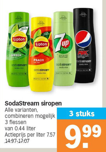 Albert Heijn Sodastream siropen aanbieding