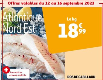 Auchan DOS DE CABILLAUD aanbieding