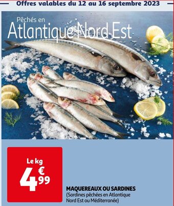 Auchan MAQUEREAUX OU SARDINES aanbieding