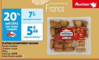 Auchan PLATEAU ASSORTIMENT aanbieding