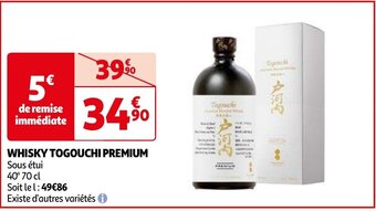 Auchan WHISKY TOGOUCHI PREMIUM aanbieding
