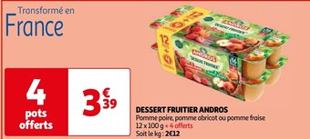 Auchan DESSERT FRUITIER ANDROS aanbieding