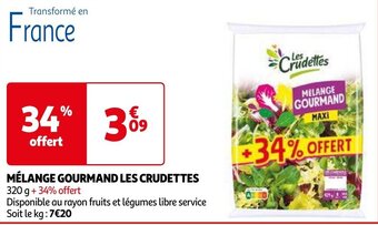 Auchan MÉLANGE GOURMAND LES CRUDETTES aanbieding