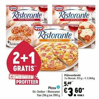 Delhaize Pizza dr. oetker - ristorante hawaii aanbieding