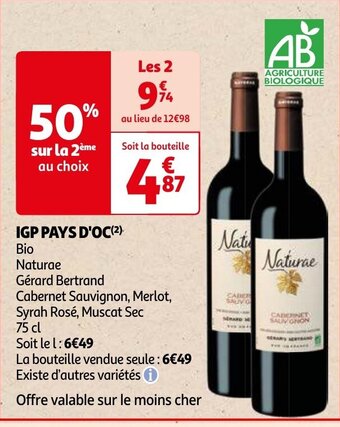 Auchan IGP PAYS D'OC aanbieding