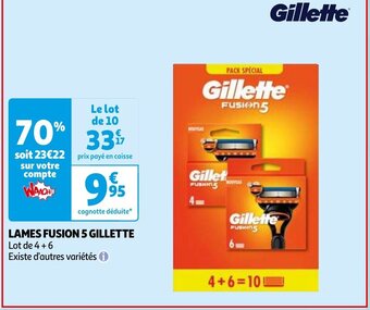 LAMES FUSION 5 GILLETTE