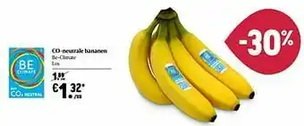 Delhaize Co-neutrale bananen be-climate aanbieding