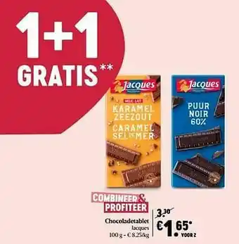 Delhaize Chocoladetablet jacques aanbieding