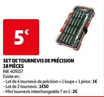 SET DE TOURNEVIS DE PRÉCISION 18 PIÈCES