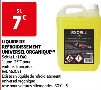 LIQUIDE DE REFROIDISSEMENT UNIVERSEL ORGANIQUE